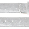 Belvedere Ostrich Quill Belt in White in White 44 #color_ White 44