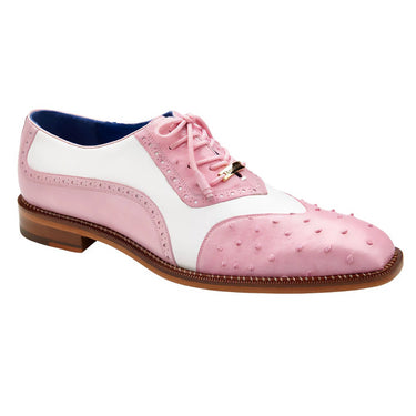 Belvedere Sesto in Rose Pink / White Alligator Calf Oxfords in #color_