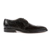 Belvedere Siena in Black Genuine Ostrich Leg Oxfords in Black #color_ Black