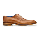 Belvedere Siena in Burned Amber Genuine Ostrich Leg Oxfords in Burned Amber #color_ Burned Amber