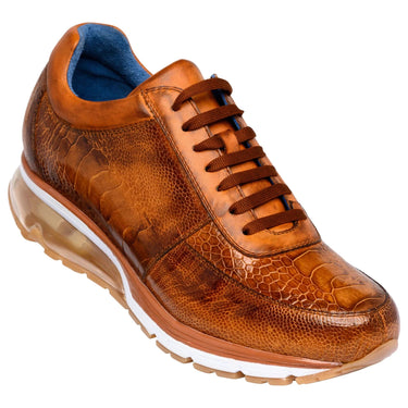 Belvedere Todd in Antique Brandy Genuine Ostrich Sneakers in #color_