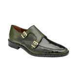 Belvedere Valiente in Antique Forest Ostrich Leg Monkstraps in #color_