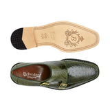 Belvedere Valiente in Antique Forest Ostrich Leg Monkstraps in #color_