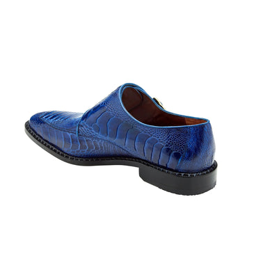 Belvedere Valiente in Antique Ocean Ostrich Leg Monkstraps in #color_