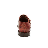 Belvedere Valiente in Antique Rust Ostrich Leg Monkstraps in #color_