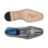 Belvedere Valter in Grey Genuine Caiman Croc & Lizard Oxfords in #color_