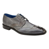 Belvedere Valter in Grey Genuine Caiman Croc & Lizard Oxfords in #color_