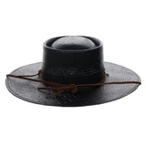 Biltmore Bella Wide Brim Handwoven Straw Gaucho in #color_