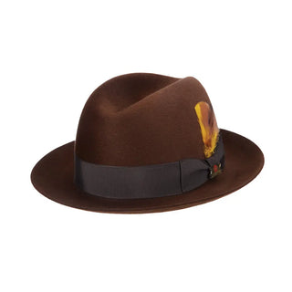 Biltmore Chicago Eleganza Finish Fur Felt Fedora in Coffee #color_ Coffee