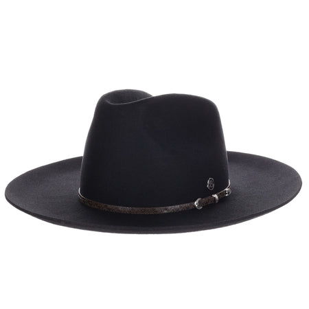 The House Of Hats Black Fur Felt Wide Brim Hat, Hat Makers ,Mens