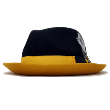 Bruno Capelo Caesar Pinch Front Wool Fedora in #color_