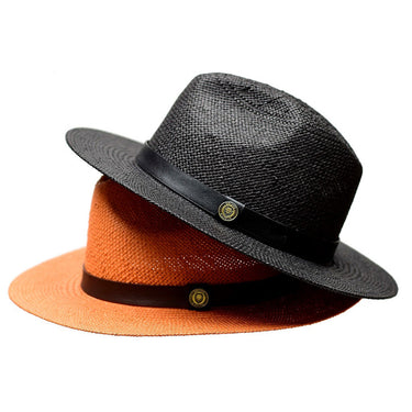 Bruno Capelo Cali Wide Brim Pinch Front Straw Fedora in #color_