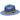 Bruno Capelo Cali Wide Brim Pinch Front Straw Fedora in Denim Blue / Brown #color_ Denim Blue / Brown