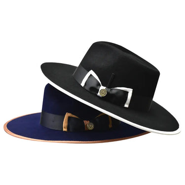 Bruno Capelo Cleveland Wide Brim Wool Fedora in #color_