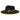 Bruno Capelo Cleveland Wide Brim Wool Fedora in Black / Yellow #color_ Black / Yellow