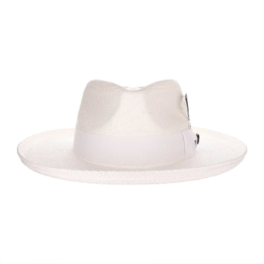 Bruno Capelo Colonial Wide Brim Shantung Straw Fedora in #color_