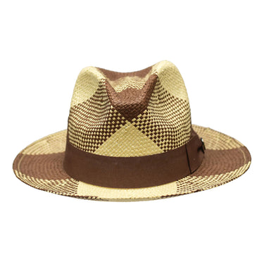 Bruno Capelo Cubano Hand-Dyed Straw Fedora in #color_