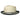 Bruno Capelo Dayton Two-Tone Straw Fedora in Ivory / Navy #color_ Ivory / Navy