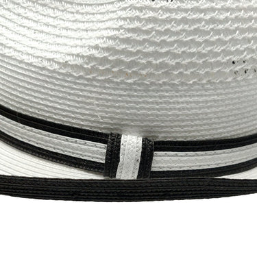 Bruno Capelo Dayton Two-Tone Straw Fedora in #color_