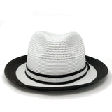 Bruno Capelo Dayton Two-Tone Straw Fedora in #color_