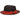 Bruno Capelo Enrico Vented Straw Fedora in Black / Red #color_ Black / Red