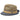 Bruno Capelo Enrique Stingy Brim Straw Fedora in Navy / Cognac #color_ Navy / Cognac