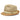 Bruno Capelo Enrique Stingy Brim Straw Fedora in Ivory / Camel #color_ Ivory / Camel