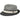 Bruno Capelo Enrique Stingy Brim Straw Fedora in Black / White #color_ Black / White