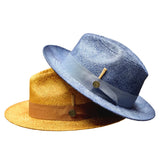 Bruno Capelo Escobar Shantung Straw Fedora in #color_