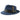 Bruno Capelo Fabio Wool Felt Teardrop Fedora in Denim / Blue #color_ Denim / Blue