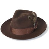 Bruno Capelo Fabio Wool Felt Teardrop Fedora in #color_