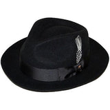 Bruno Capelo Fabio Wool Felt Teardrop Fedora in #color_