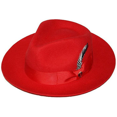 Bruno Capelo Fabio Wool Felt Teardrop Fedora in #color_