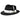 Bruno Capelo Fabio Wool Felt Teardrop Fedora in Black / White #color_ Black / White