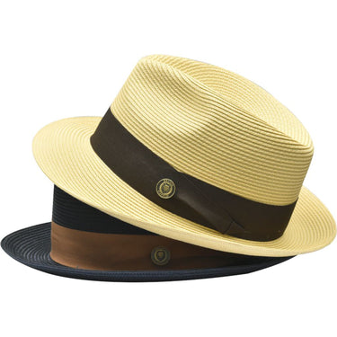 VERBIER Classic Men Brim Straw Hats Gangster Style Cowboy Hat for