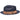 Bruno Capelo Francesco Timeless Straw Fedora in Navy / Camel #color_ Navy / Camel