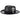 Bruno Capelo Gambler Wide Brim Straw Gambler in Black #color_ Black