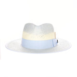 Bruno Capelo Gian Pinch Front Wide Brim Straw Fedora in #color_