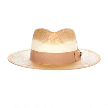 Bruno Capelo Gian Pinch Front Wide Brim Straw Fedora in #color_