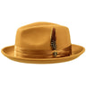 Bruno Capelo Giovani Crushable Wool Fedora in Acorn / Camel #color_ Acorn / Camel