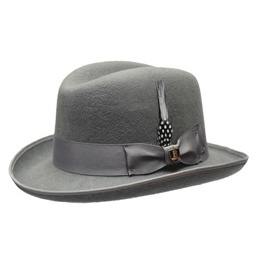 Bruno Capelo Godfather Wool Homburg in Graphite Grey #color_ Graphite Grey