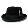 Bruno Capelo Godfather Wool Homburg in Black #color_ Black