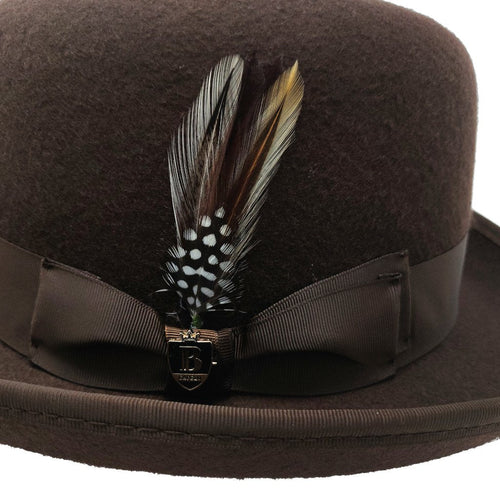 Straw Godfather Hat by Bruno Capelo Black / S