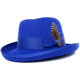 Bruno Capelo Godfather Wool Homburg in Royal #color_ Royal