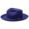 Bruno Capelo Ivy League Wool Teardrop Crown Fedora in Navy #color_ Navy