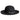 Bruno Capelo Jacobi Open Crown Wool Wide Brim in Black #color_ Black