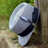 Bruno Capelo Legionnaire Plaid Wool Dress Cap in #color_