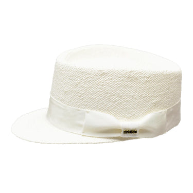 Bruno Capelo Legionnaire Summer Straw Cap in White #color_ White