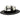 Bruno Capelo Lux Wide Brim Hand-Dyed Straw Fedora in Black / White #color_ Black / White