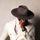 Bruno Capelo Maverick Wide Brim Wool Fedora in #color_